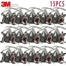 15 Pcs 6200 Respirator Half Face Mask for Painting Spraying Filter Work Safety