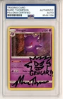 PSA Signed Marc Thompson Pokemon Gengar 38/111 Sm-Crimson Invasion Holo w/Doodle