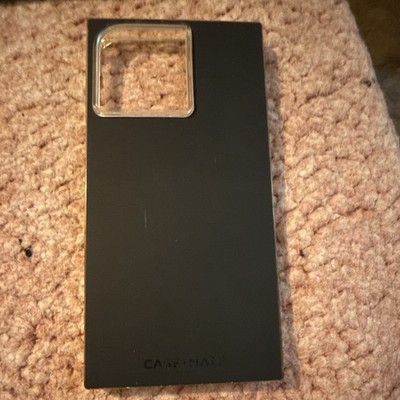 Case-Mate Matte Black/Clear Magnetic Wireless Charging Hard Back Case 