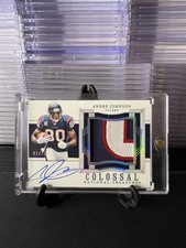 2023 National Treasures Andre Johnson Auto Patch Colossal Signatures /25 HOF