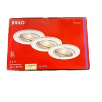Briloner 3Er Einbaustrahler Weiß GU10 LED 3X 5W 460Lm 3000K Schwenkbar Ø86Mm