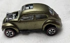 Redline Hot Wheels Volkswagen Bug 1968 olive Diecast Redline Wheels