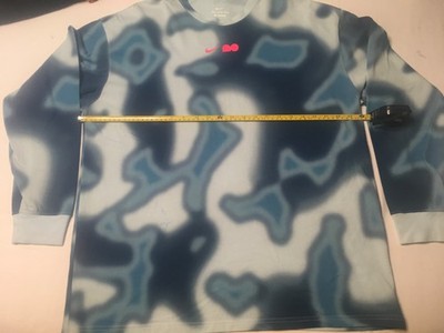 Nike Naomi Osaka Long-Sleeve Printed T-Shirt  Glacier Blue DR5747-474 Men s XS