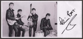 Beatles PETE BEST SIGNED BEATLES PHOTO CARD!