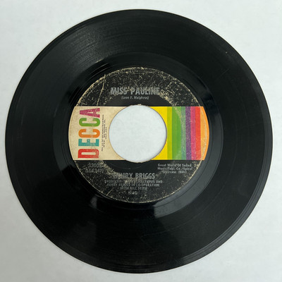 Vinyl 45 RPM Record - Henry Briggs Miss Pauline / Love On The Run