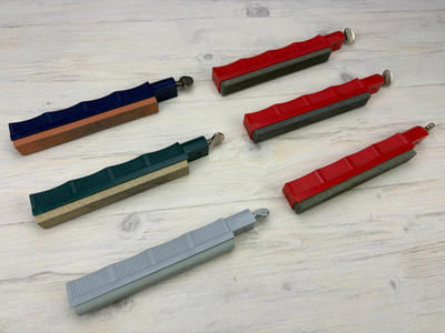 Lansky Knife Sharpening Stones Assortment Lot of 6: Coarse, Medium, Fine