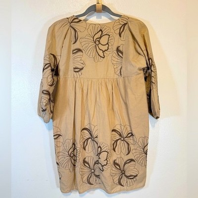 John Galliano Beige Floral Mini Dress with cut out sleeves from floral  buffalo | eBay
