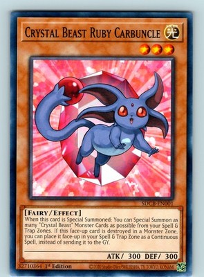 Crystal Beast Ruby Carbuncle Common 1st Edition SDCB-EN001 NM