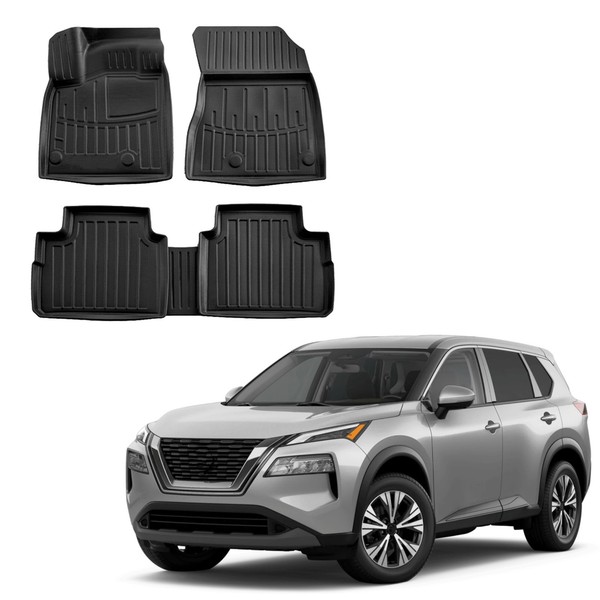 Gummi FußMatten Gummimatten FüR Nissan X-Trail T33 Ab 2021 5-Tlg Scoutt-image
