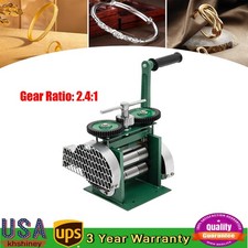 Manual Metal Sheet Roller Tool Jewelry Press Rolling Mill Machine Wire Flat 85mm