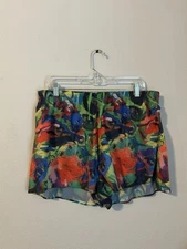 Janji Women’s Shorts 2” AFO Split Short XL Colorful Lined Running Athletic