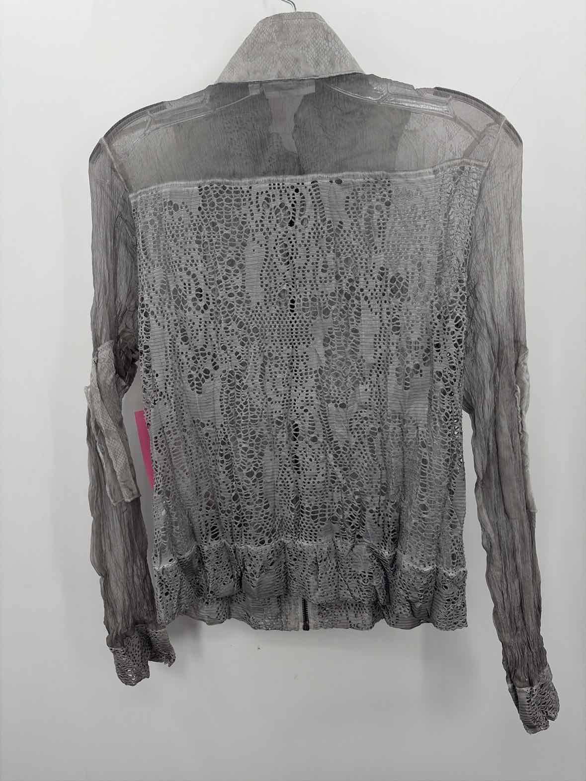 Pre-Owned Patchington Grey Size Medium Zip Front … - image 2