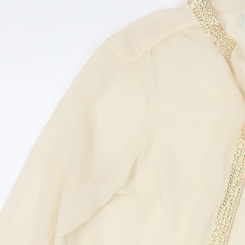 Blusa mediana de lentejuelas beige para mujer Vero Moda - Imagen 11 de 12