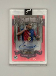Lamine Yamal European Knights Auto /5 2024 25 Topps Merlin UCC FC Barcelona