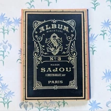 Maison Sajou Miniature Blue Cross Stitch Album #3 Needlepoint DIY French