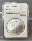 2007 American Silver Eagle - NGC - MS 69