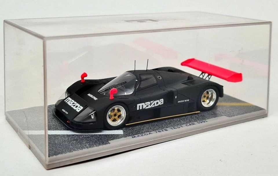 Spark 1/43 - 马自达 787B 测试车 1991 年黑色勒芒历史树脂模型车 — 第 2/4 张图片