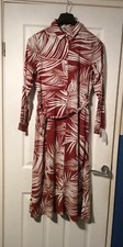 Palmleaf Style Shirt Dress UK8 EU36 £40 Sales £16.99 Free Delivery