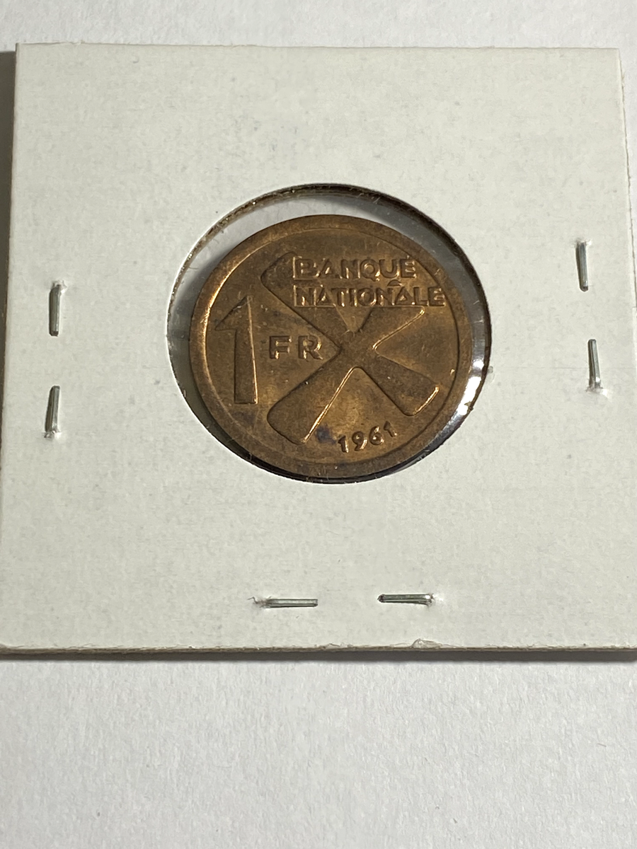 1961年のカタンガ国１フラン硬貨 1961 Katanga 1 Franc | eBay
