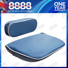 Seat Cushion & Backrest Set Blue & White Fordson Dexta Major Power Super Tractor