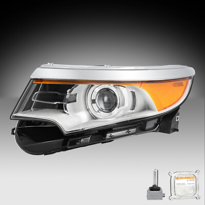 For 11-14 Ford Edge Left Driver Side HID XENON Headlight LH W/HID Bulb&Ballast