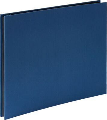 HNFD Leinen-Schraubenalbum blau 38x31 cm 40 Seiten Fotokarton