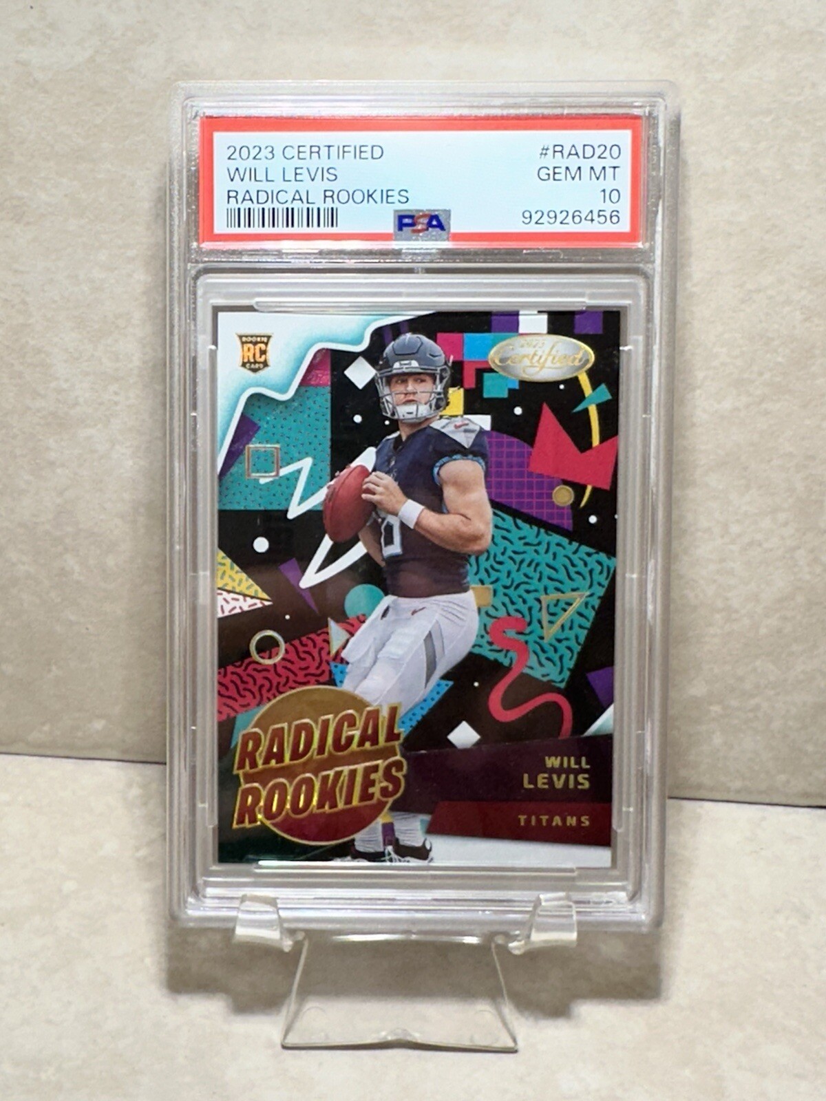 Will Levis Panini Certified Radical Rookies #RAD20 Base