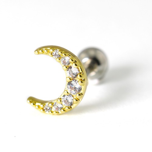 Gem Crystal Ear Cartilage Helix Ring Bar Stud Ear Cuff Climber Piercing Earring - Picture 71 of 268