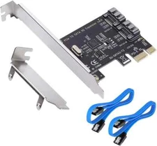 PCI Express SATA 3.0 Controller Card, 2-Port Pcie to SATA III 6GB / S Built-I...