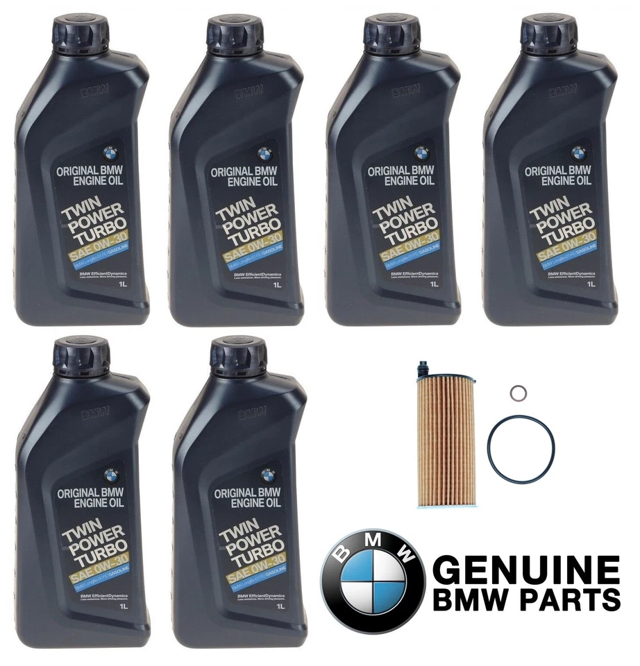 Genuine 6 Liters Motor Engine Oil & OEM Filter Kit For BMW 230i 330i 430i xDrive - Image 2 of 3