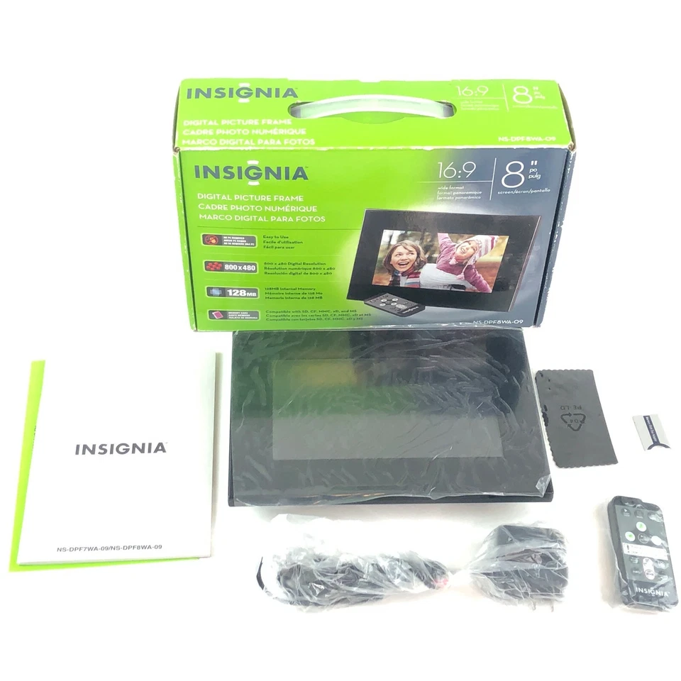 Insignia Digital Picture Frame NS-DPF8WA-09 8" - Image 2 of 4