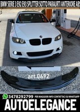 SOTTO PARAURTI PER BMW SERIE 3 E92 E93 SPOILER ANTERIORE M SPORT SPLITTER ABS