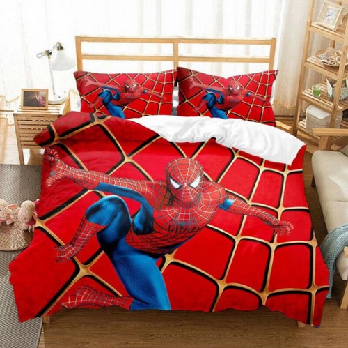 Marvel Superhero Spider-Man Duvet Quilt Cover Bedding Set Single Double UK SizeP - Picture 30 of 32