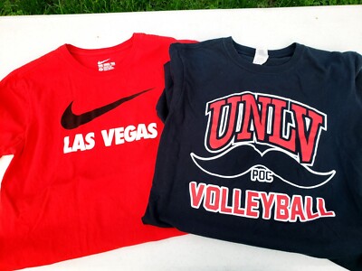   UNLV Rebels Women's Volleyball Player Issued Shirts Men's Medium M Short