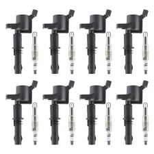 8Pack Ignition Coils and PLATINUM Spark Plugs For Ford F150 5.4L 2004-2010 DG511
