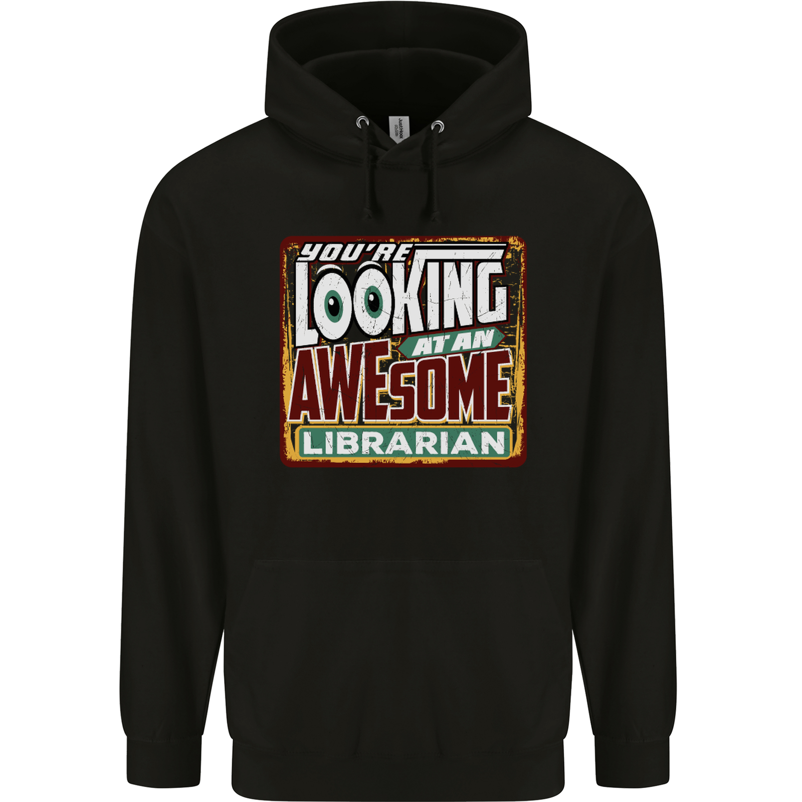 Youre Looking at an Awesome Librarian Mens 80% Cotton Hoodie