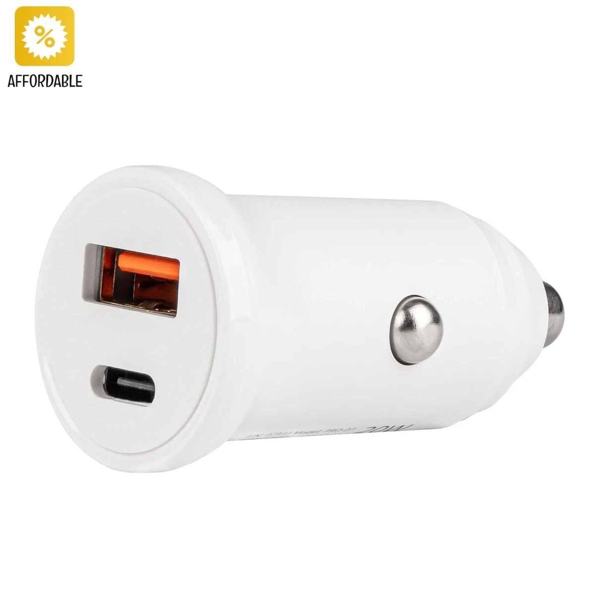 Universal Car Charger USB C USB 12 24V 20W Fast Safe Charging PCH