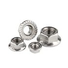 <!--F#f_0-->Stainless steel Hex Flange Nut Lock Nut right,left-handed Coarse and fine teeth<!--F/-->
