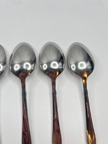 Retroneu Octave Lot of 6 Place/Oval Soup Spoons 7" Stainless Steel 18-8 Flatware - Picture 13 of 17