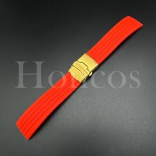 22 24 MM Silicone Rubber Watch Strap Band Waterproof Clasp Fits for Invicta Red