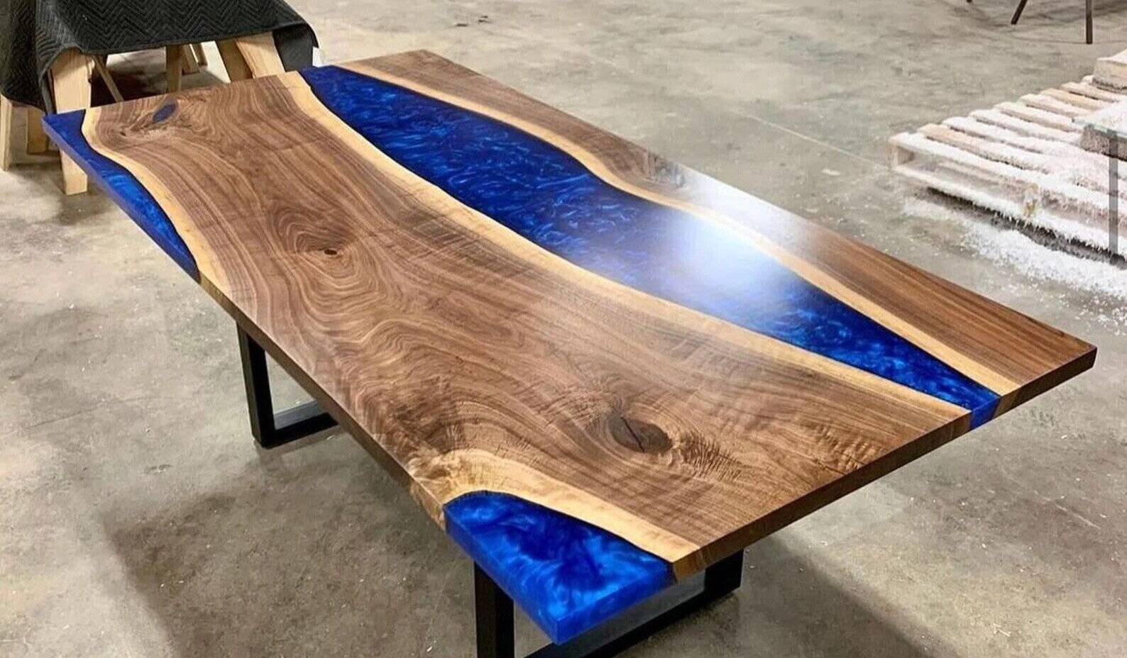 72x36 Epoxy Resin Table Elegant Modern Home Decor Centerpiece
