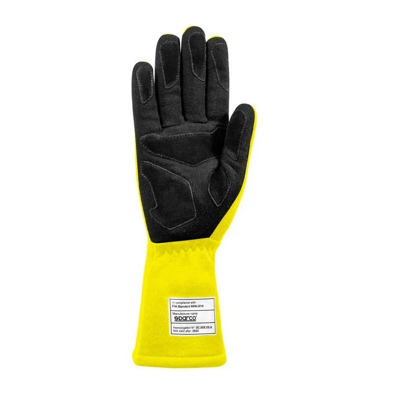Sparco Guantes Tierra Ignífugos Amarillo Fluo 001366 Fia 8856-2018 - Sfi - Imagen 2 de 4