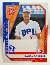 Randy De Jesus 2021 Panini Elite Extra Edition Dominican DPL Autograph Auto SP