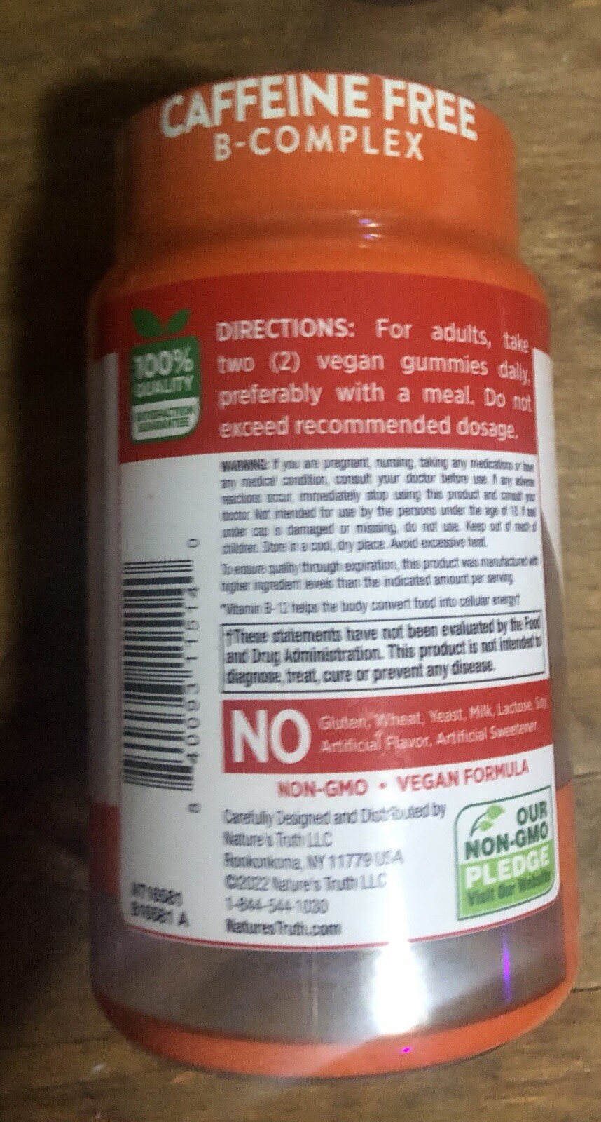 Nature’s Truth B12 Energy Gummies 48 ct Supplement Caffeine Free Exp 01/2026 NEW