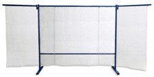 ELMAG Schwei&szlig;erschutzwand 3-teilig mit Folienvorhang glasklar (57254)