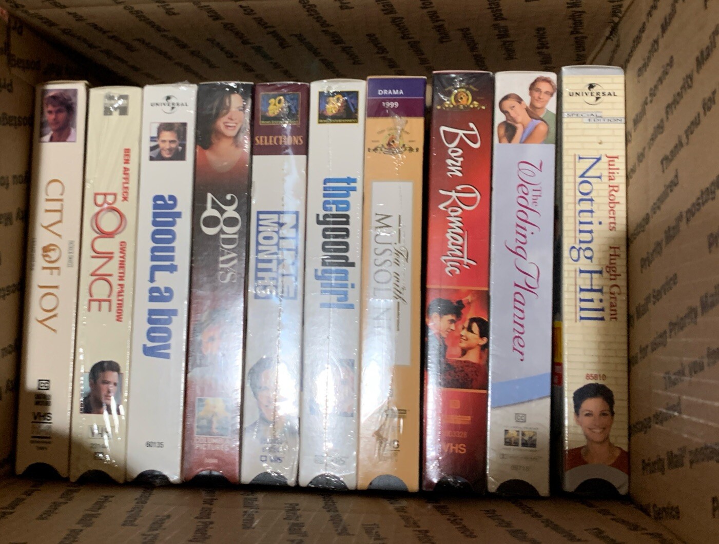 ❤️Lot Of 10 Vintage VHS Tapes Titles Are As Picture Shows New Shrinkwrap #A11