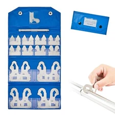 25 Pc Radius Gage Set Fractional 1/64-1/2'' Gages with Holder 3602-5021