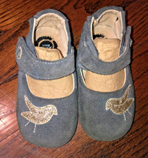 Baby Girls LIVIE LUCA 18-24m PIO PIO Suede Mary Jane Flats Sandals Shoes Sz 6c