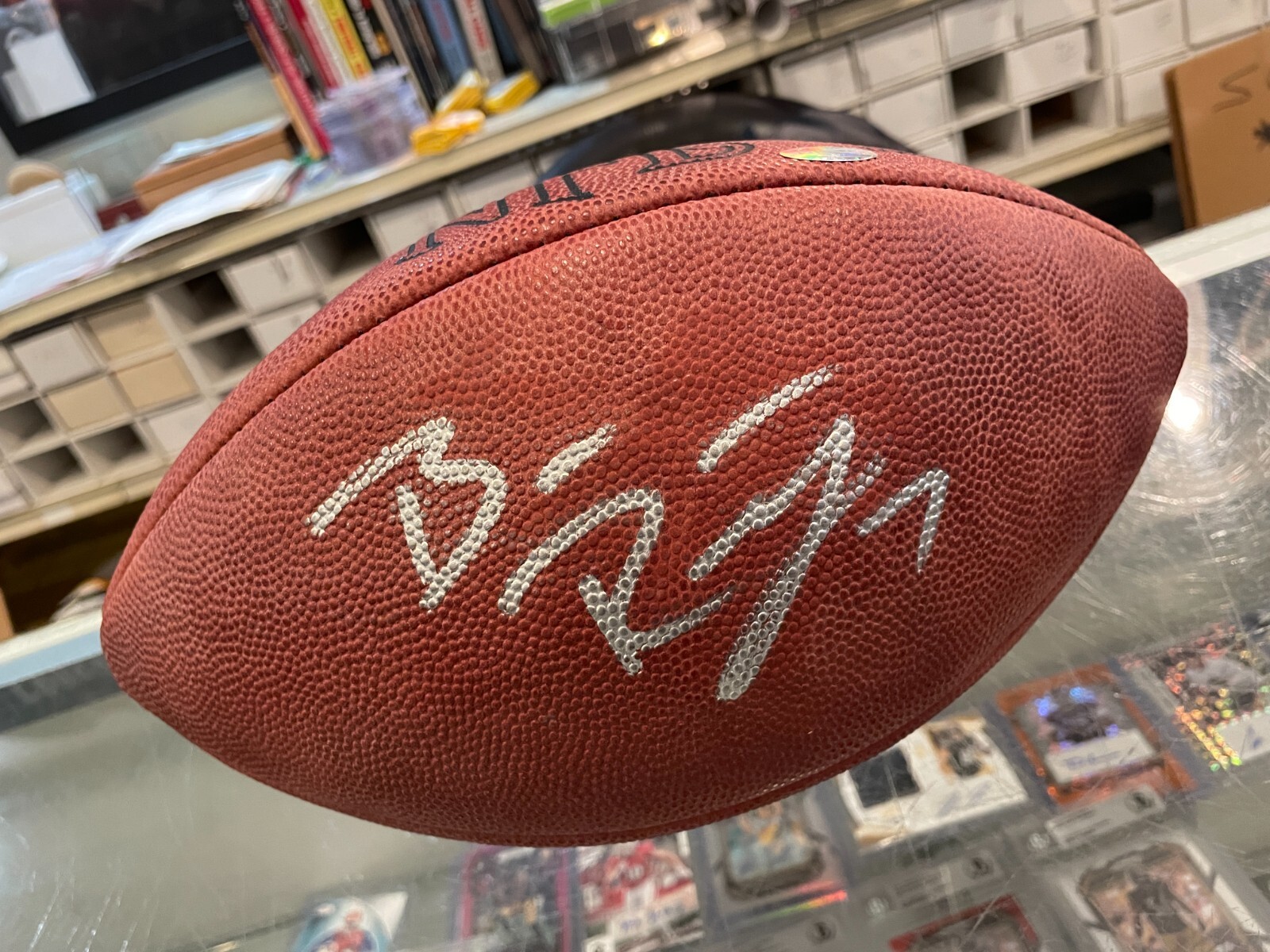 BEN ROETHLISBERGER PITTSBURGH STEELERS SIGNED OFFICIAL NFL FOOTBALL STEINER 