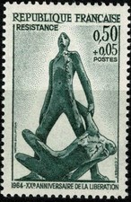 FRANCE 1964 RÉSISTANCE  YT n° 1411 neuf ★★ luxe / MNH (A)